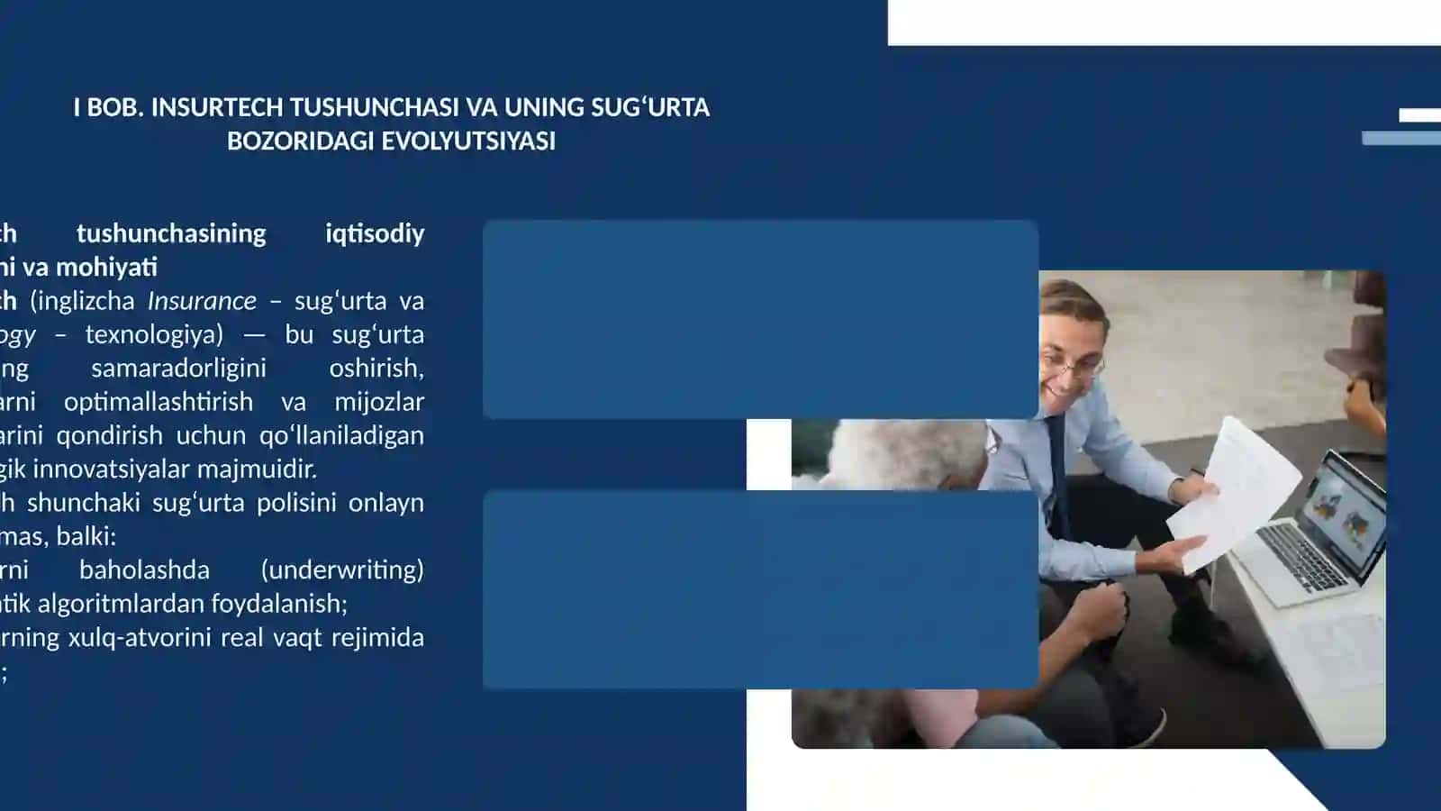 INSURTECH VA SUG‘URTA BOZORINING MODERNIZATSIYASI 4