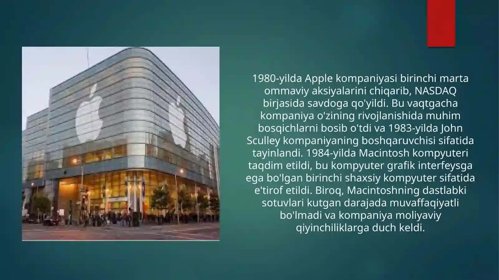 APPLE kompaniyasi   haqida to'liq  ma'lumot 4