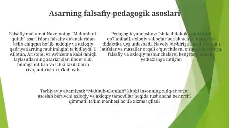 A.Navoiynong Mahbub-Ul-Qulub Asarining Pedagogik Tahlili 4