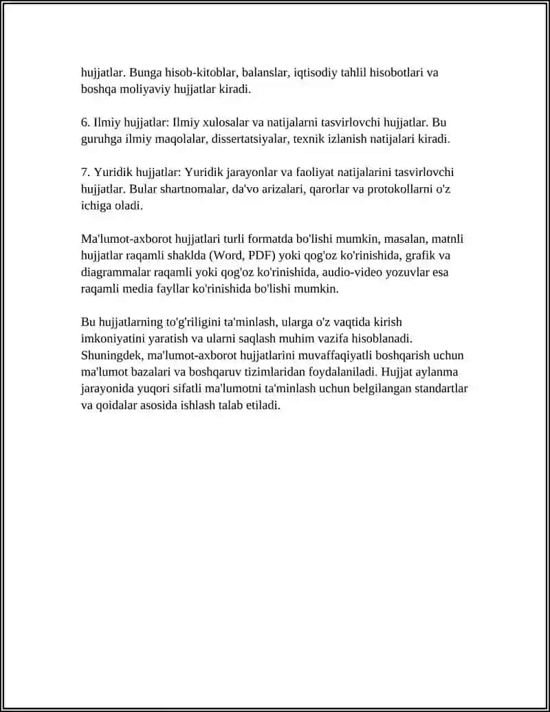 MALUMOT AXBOROT HUJJATLARI 4