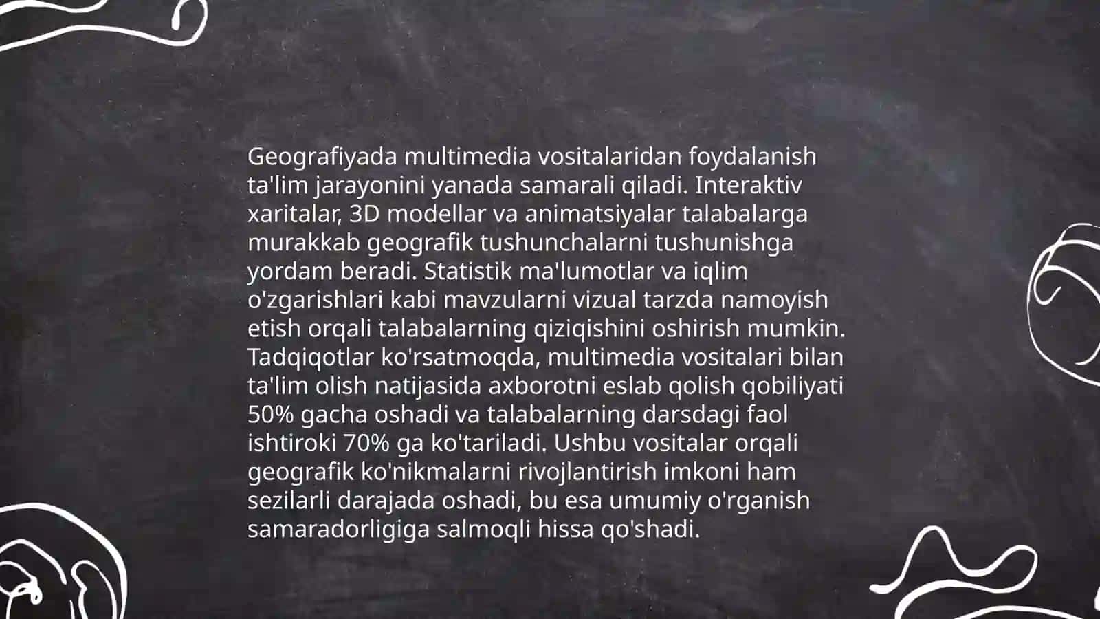 Geografiyani o'qitish innovatsion texnologiyalari 4