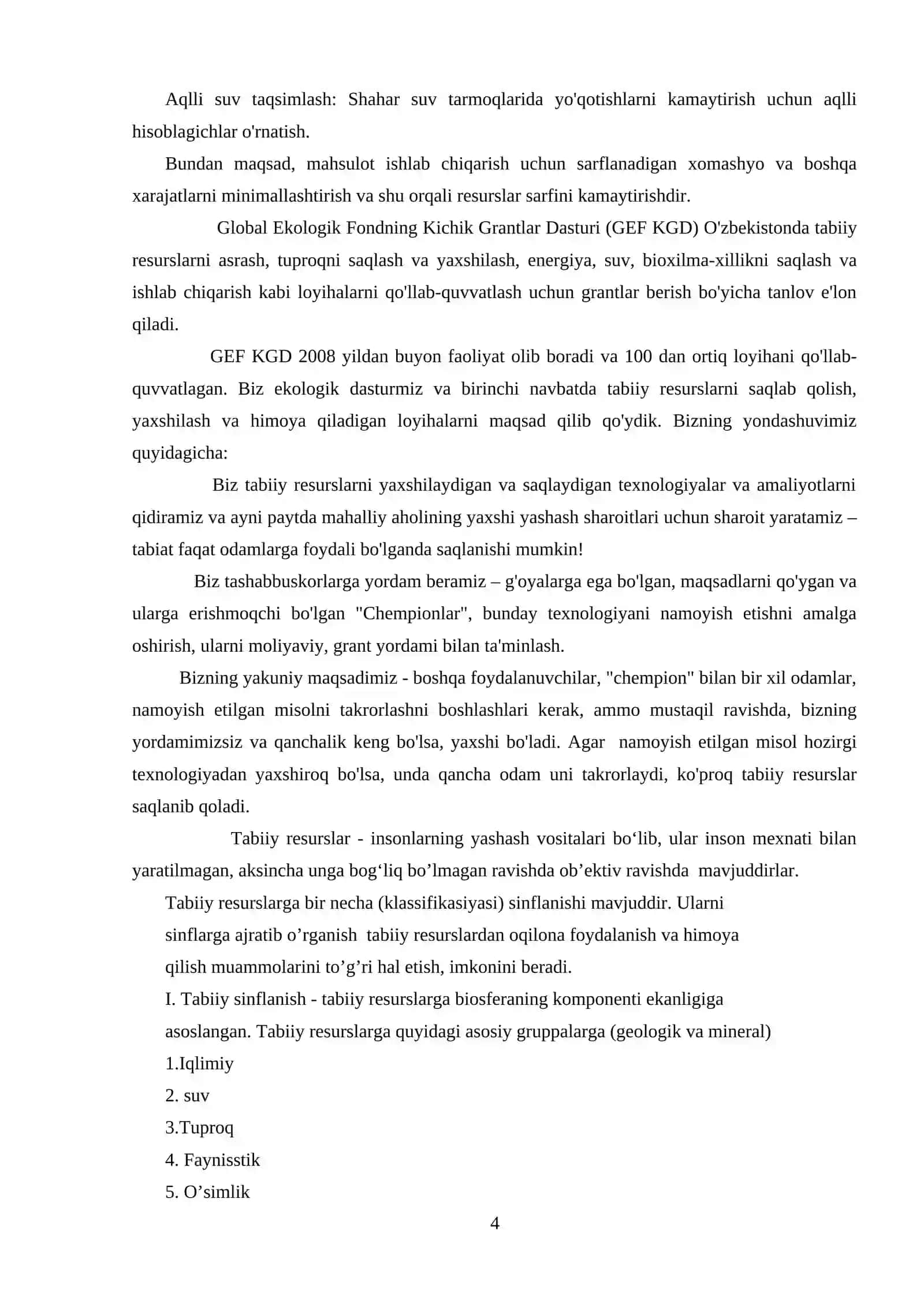 Shahar va sanoat sohalarida tabiiy resurslarni tejash texnologiyalari 4