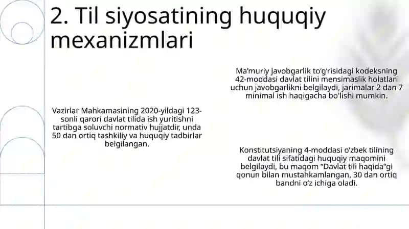 Davlat til va qonunchiligi 4