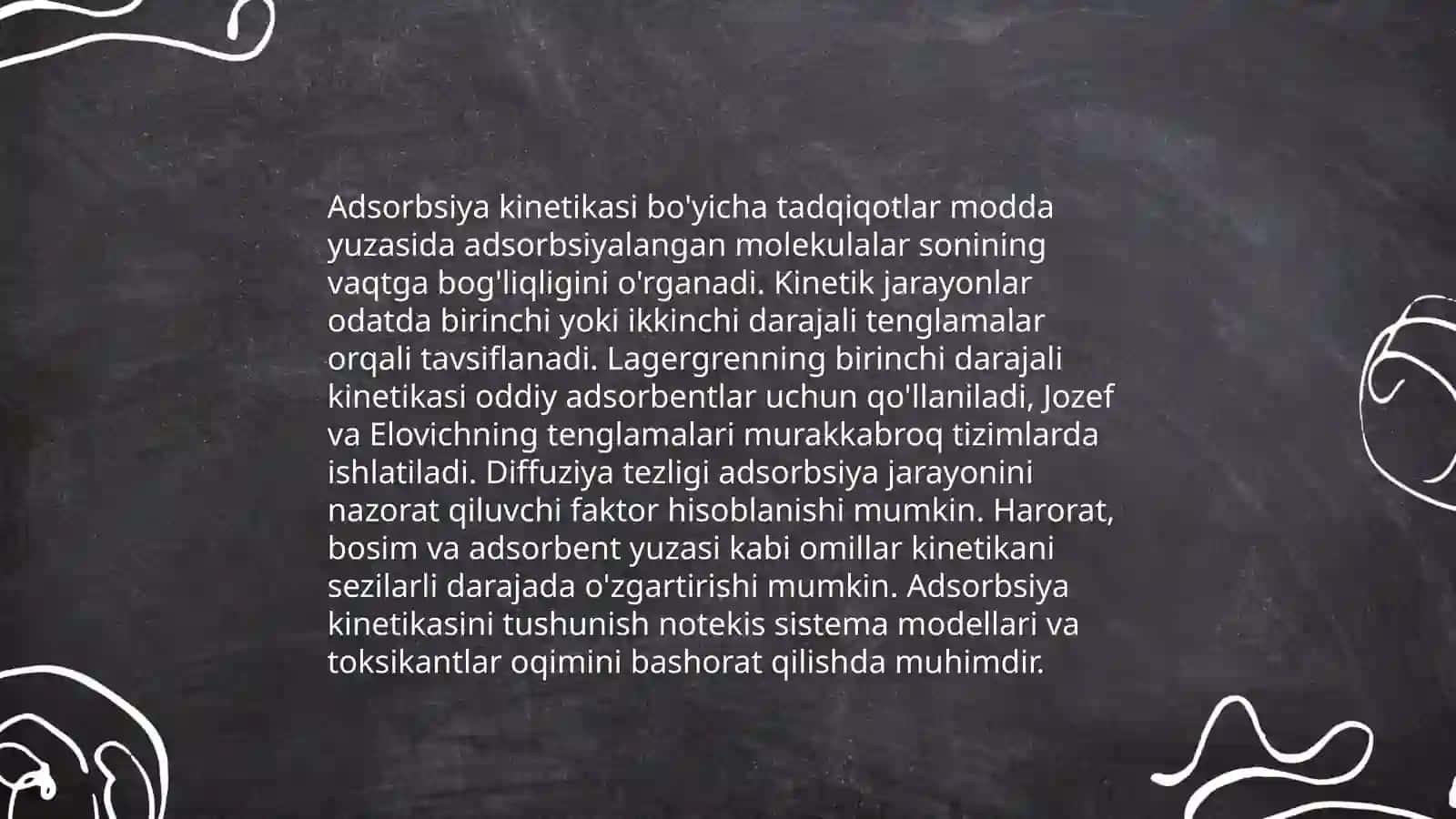 Adsorbsiya jarayonining asoslari 4