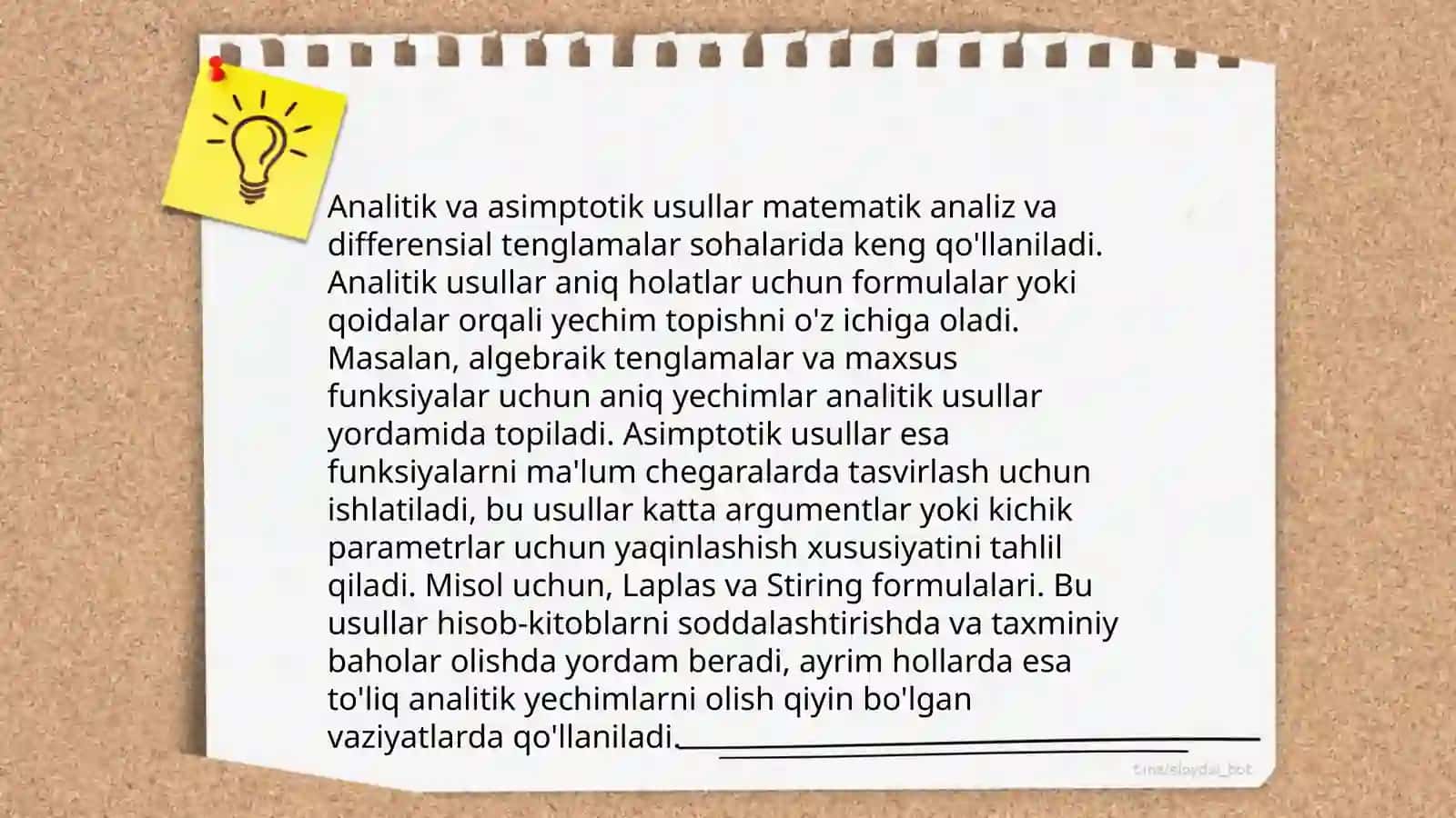 Asimptotik yonalishlar. Urinma va asimptotalar 4