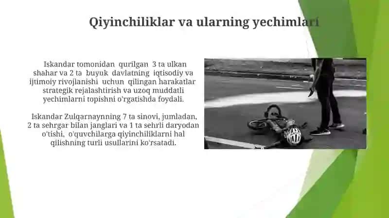 "Saddi Iskandariy" dostonini sharhlab o‘rgatish 4