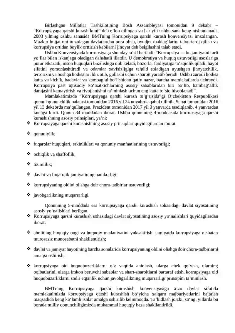 Korrupsiyaga qarshi kurashning jahon tajribasi 4