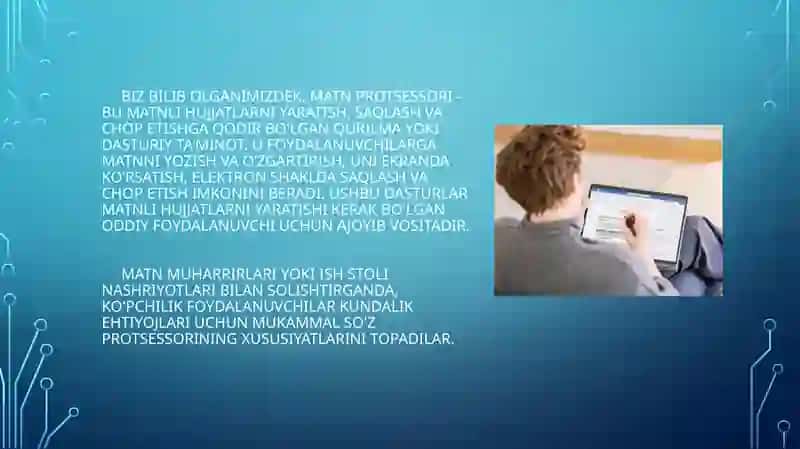 Matnprotsessorlar va ularning imkoniyatlari 4