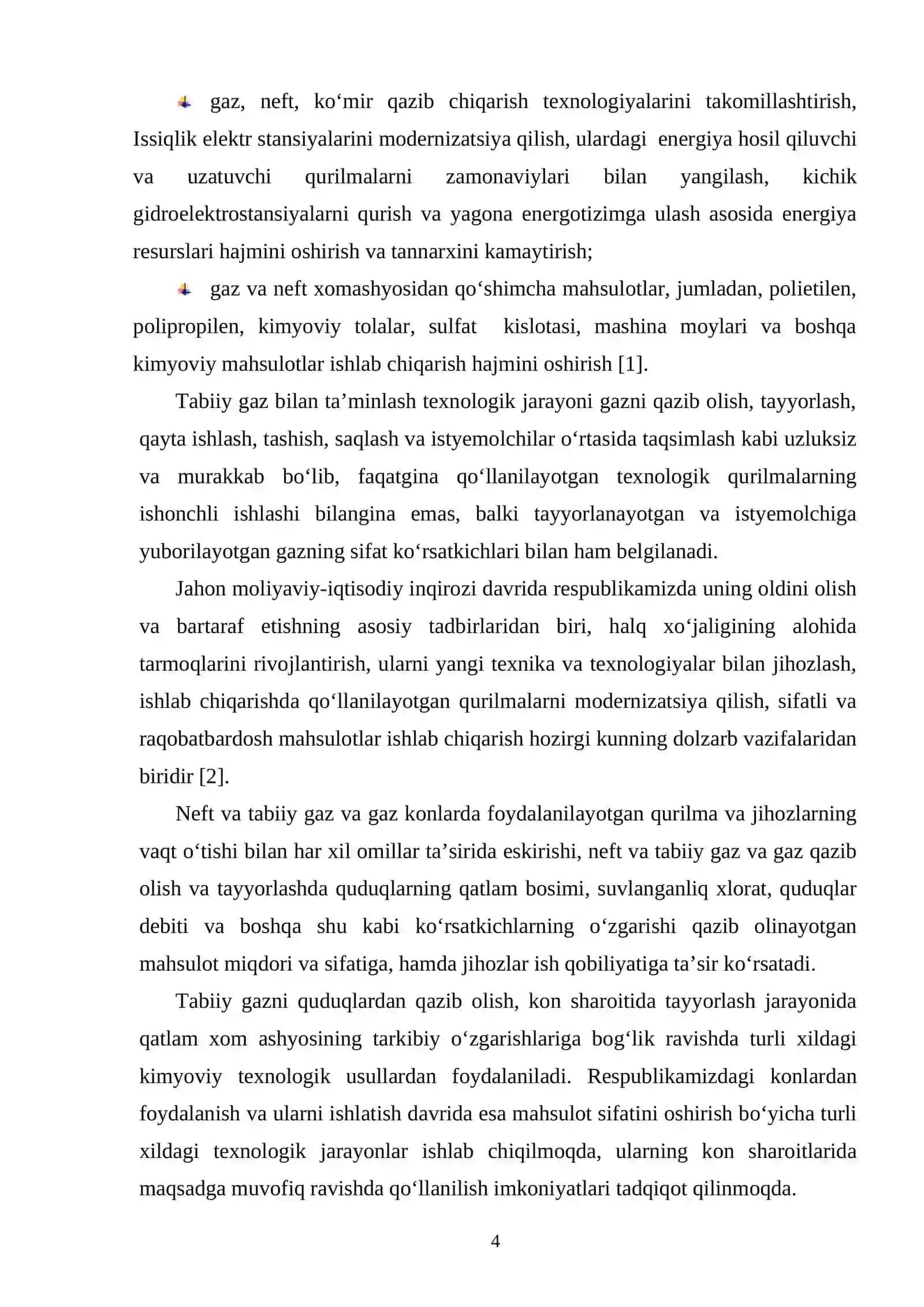 Piroliz jarayoni natijasida etilen olishning termodinamik kattaliklarini optimallash 4