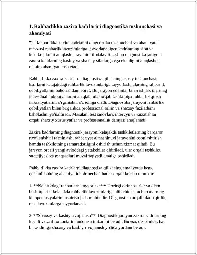 Rahbarlikka Zaxira Kadrlarning Kasbiy va Shaxsiy Sifatlarini Diagnostika Qilish 4