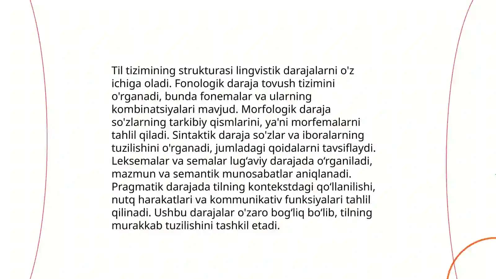 Tilning tizim sifatidagi mohiyati 4