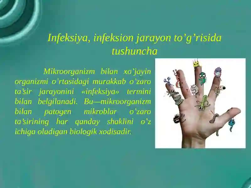 Infeksiyahaqidata’limotpatogenlikvavirulentliko’rganishusullari 4