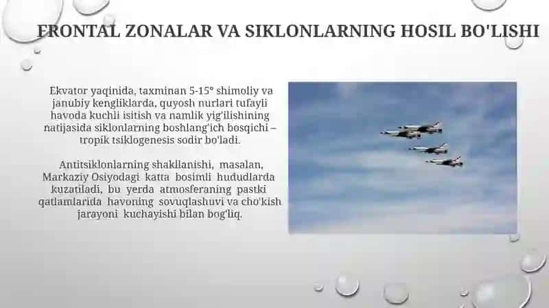 Siklon va antisiklonlarni vujudga kelishini asosiy sabablarini aniqlash 4
