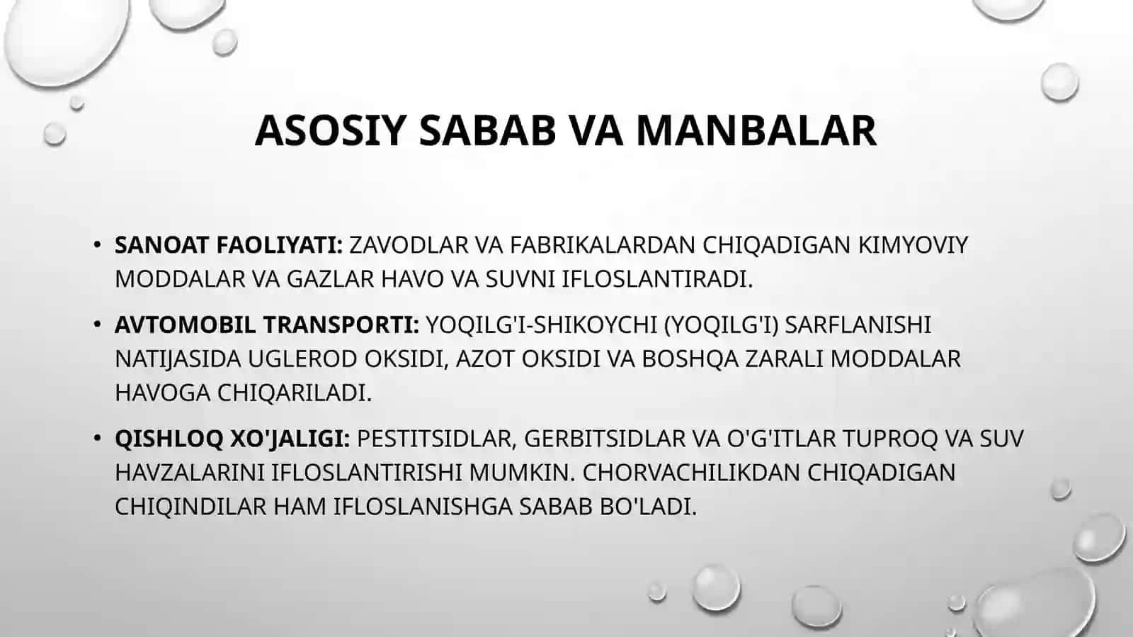 Atrofmuhitning ifloslanishi – global ekologik muammo 4