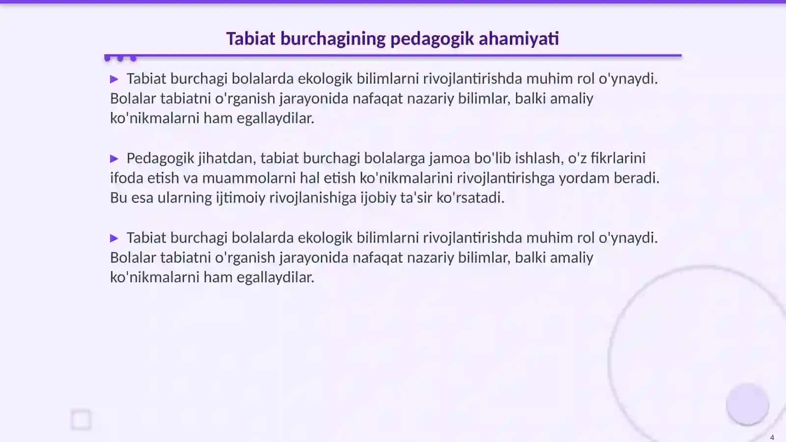 Maktabgacha ta'lim tashkilotida tabiat burchagini tashkil etish 4
