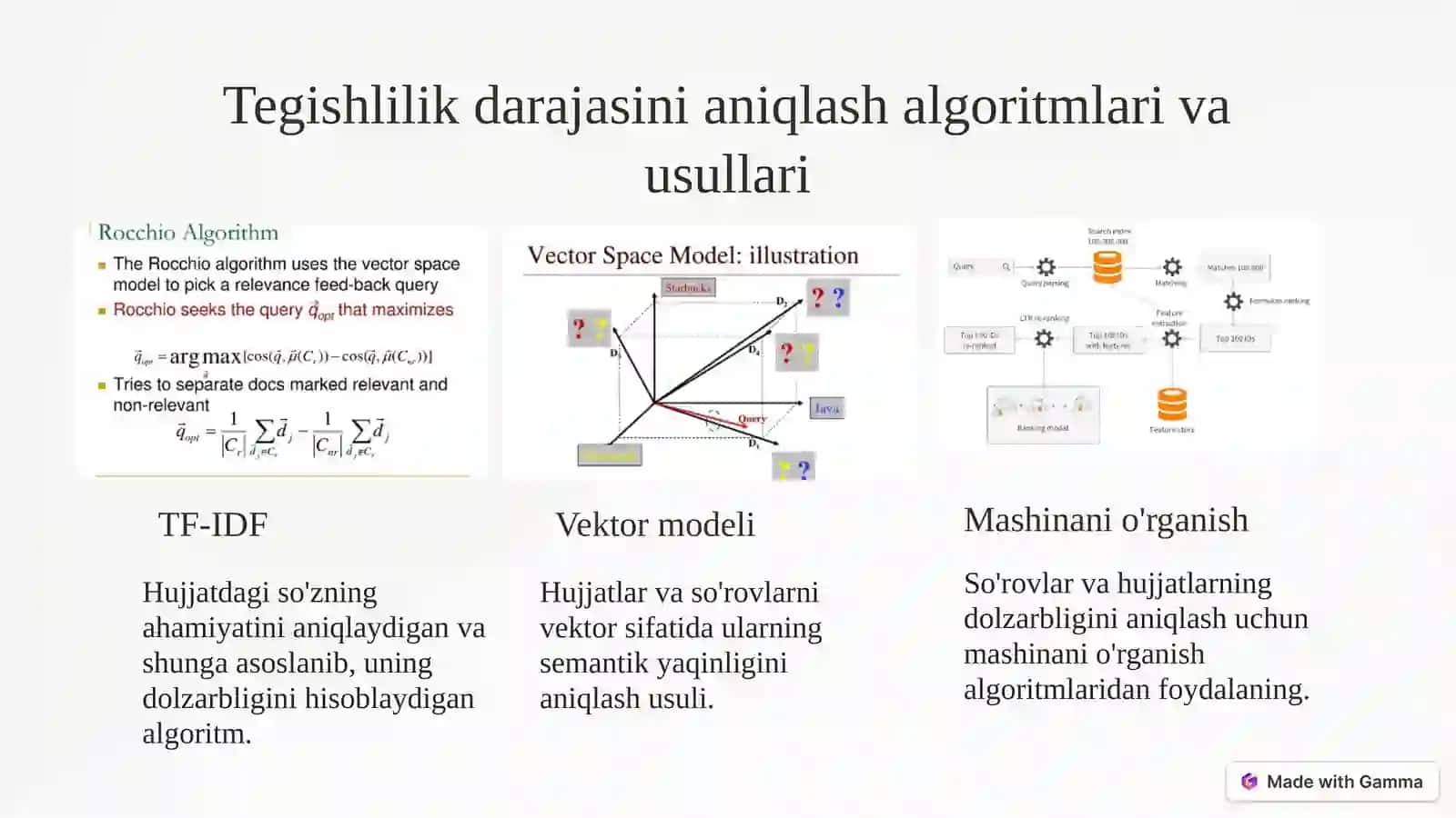 Axborotlarni izlash va qidirishda “Muvofiqlik reytingi” 4