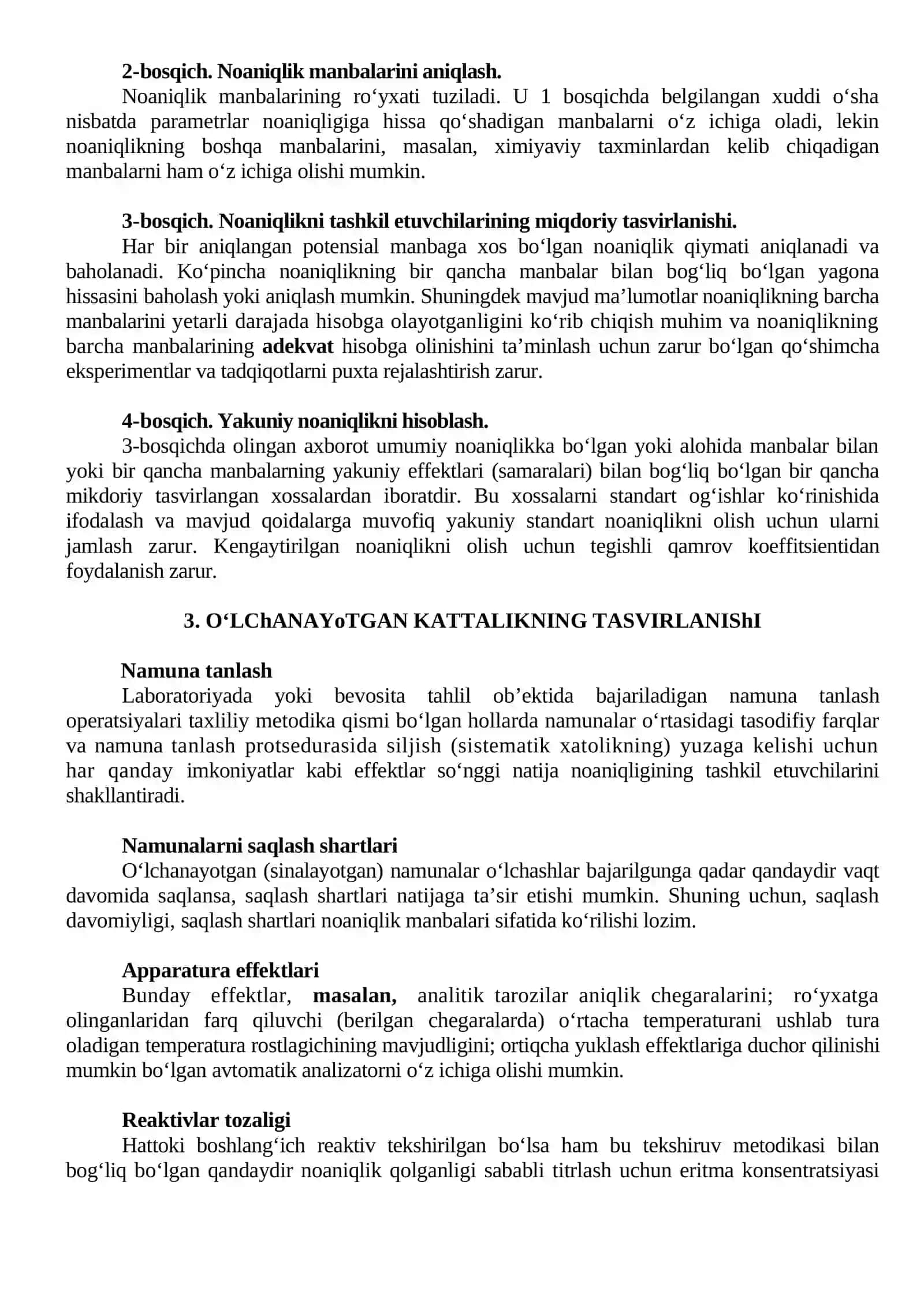 O‘LChAShLAR NOANIQLIGI 4