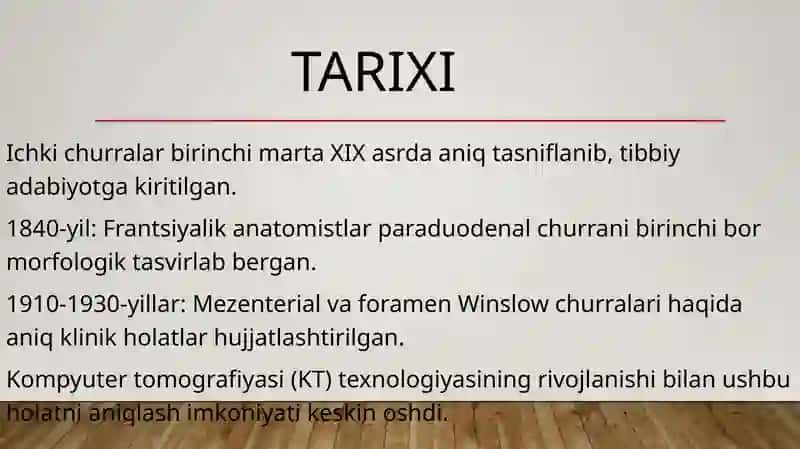 Qorin bo’shlig’ining ichki churralari 4