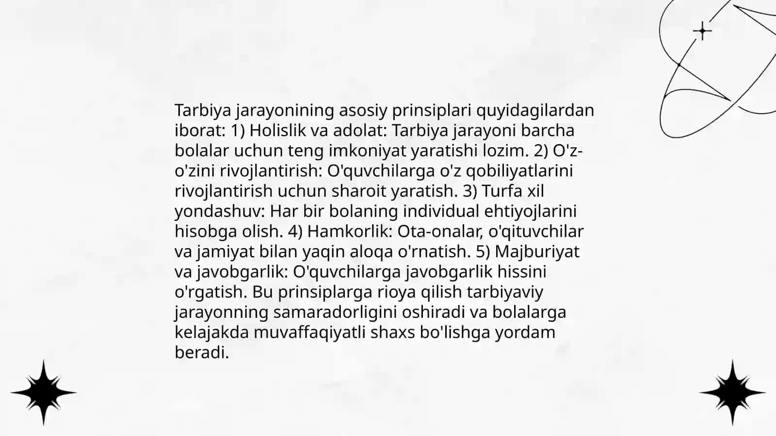 Tarbiya jarayonining mohiyati va mazmuni 4
