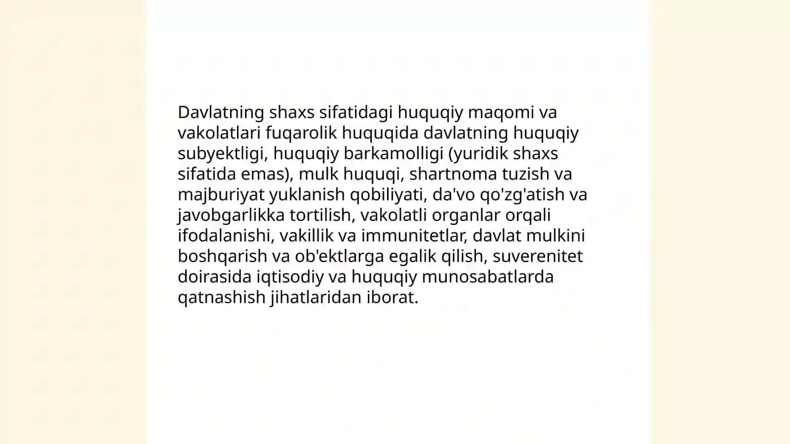 Fuqarolik huquqiymunosabatlarning ishtirokchisisifatida 4
