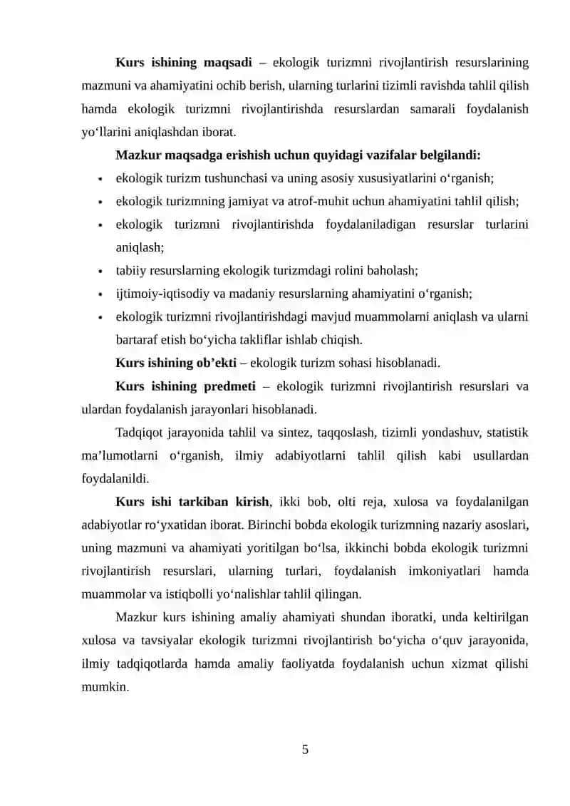 EKOLOGIK TURIZMNI RIVOJLANTIRISH RESURSLARI 4