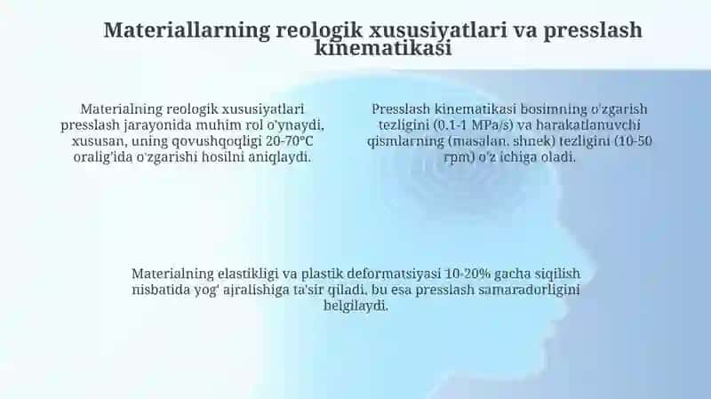 Oʻsimlik yog'i ishlab chiqarishda presslash jarayonining nazariy asoslari 4