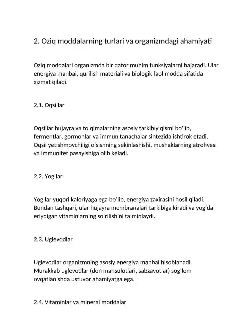To`g`ri ovqatlanish asoslari 4