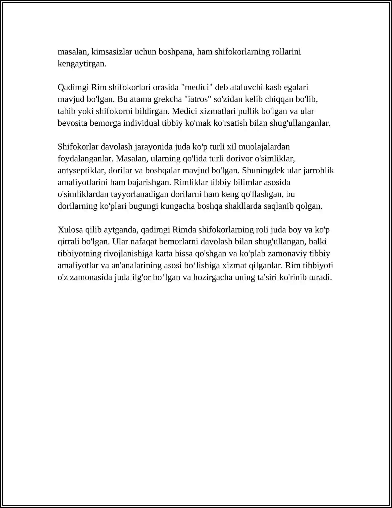 RIM VA GRETSIYADA DAVOLASHNING QADIMIY USULLARI 4