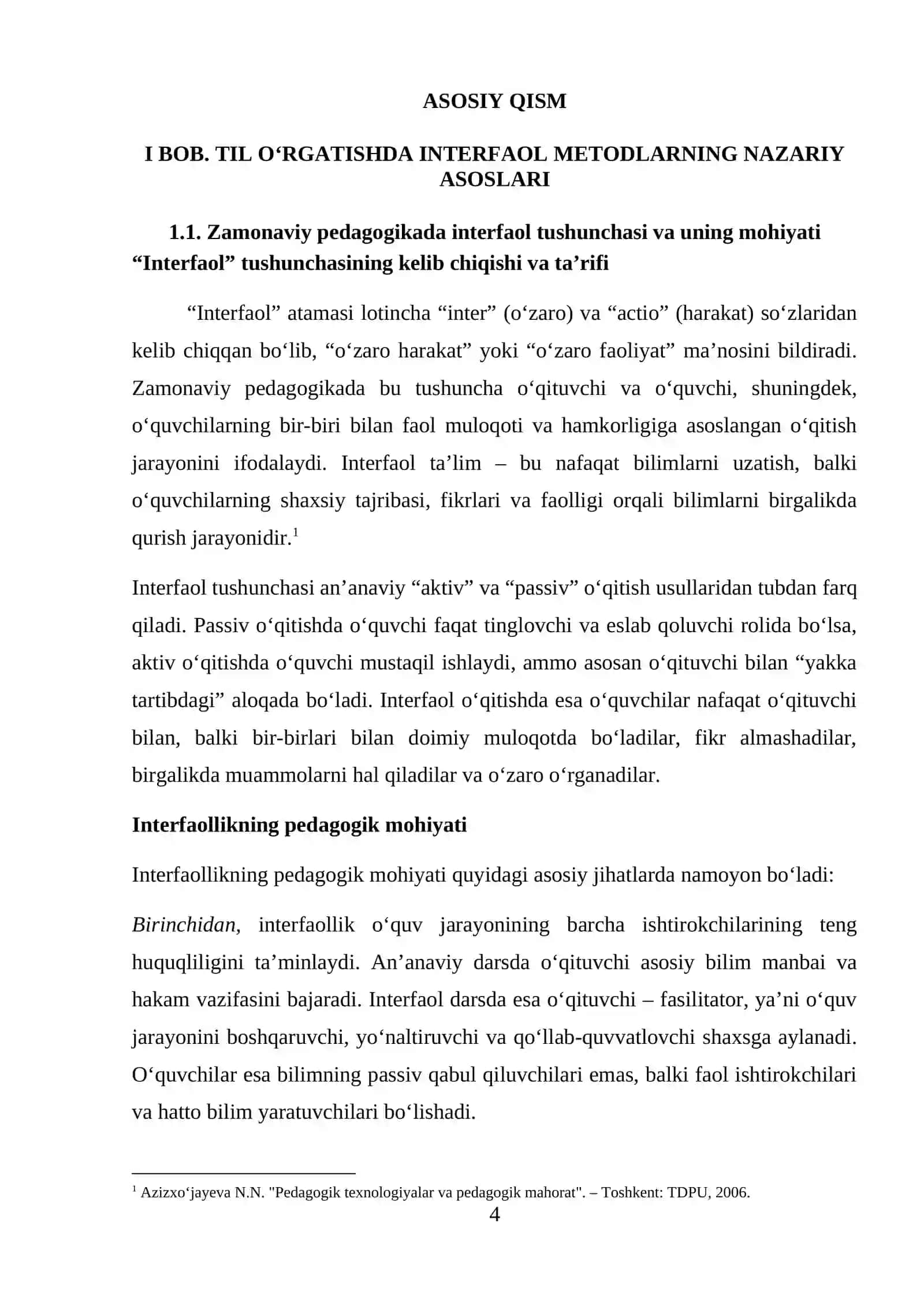 TIL O‘RGATISHDA INTERFAOL METODLARNING NAZARIY ASOSLARI VA AMALIY QO‘LLANILISHI 4