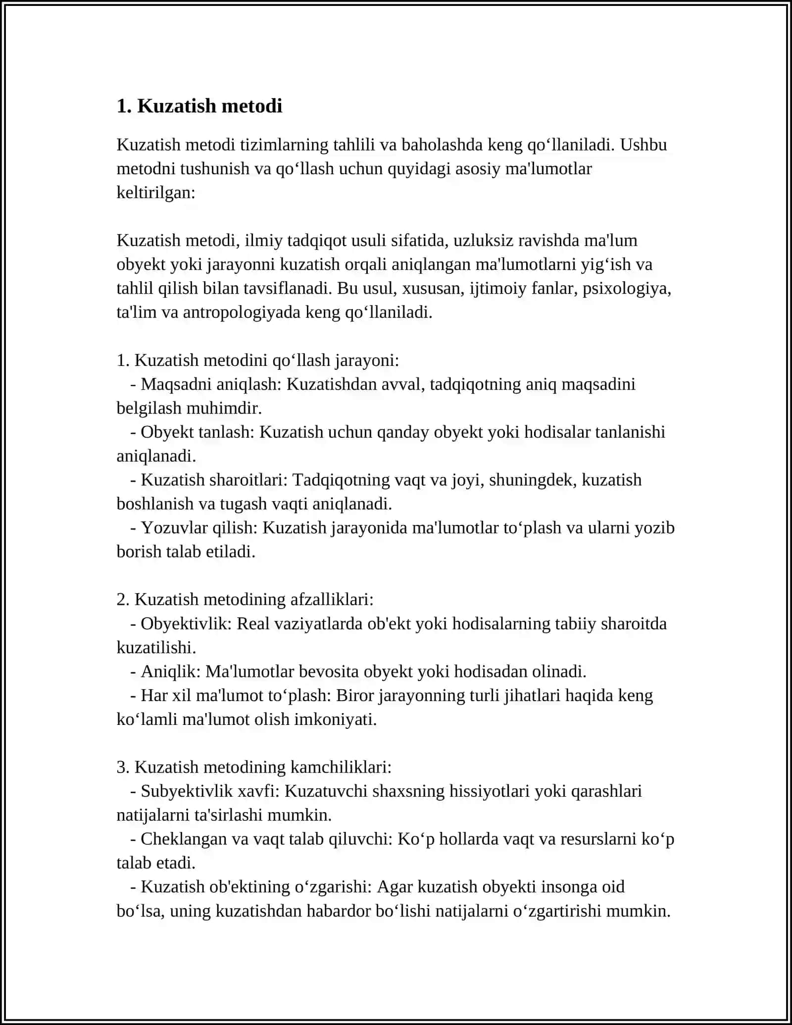 MUHANDISLIK PSIXOLOGIYASINING TADQIQOT METODLARI 4