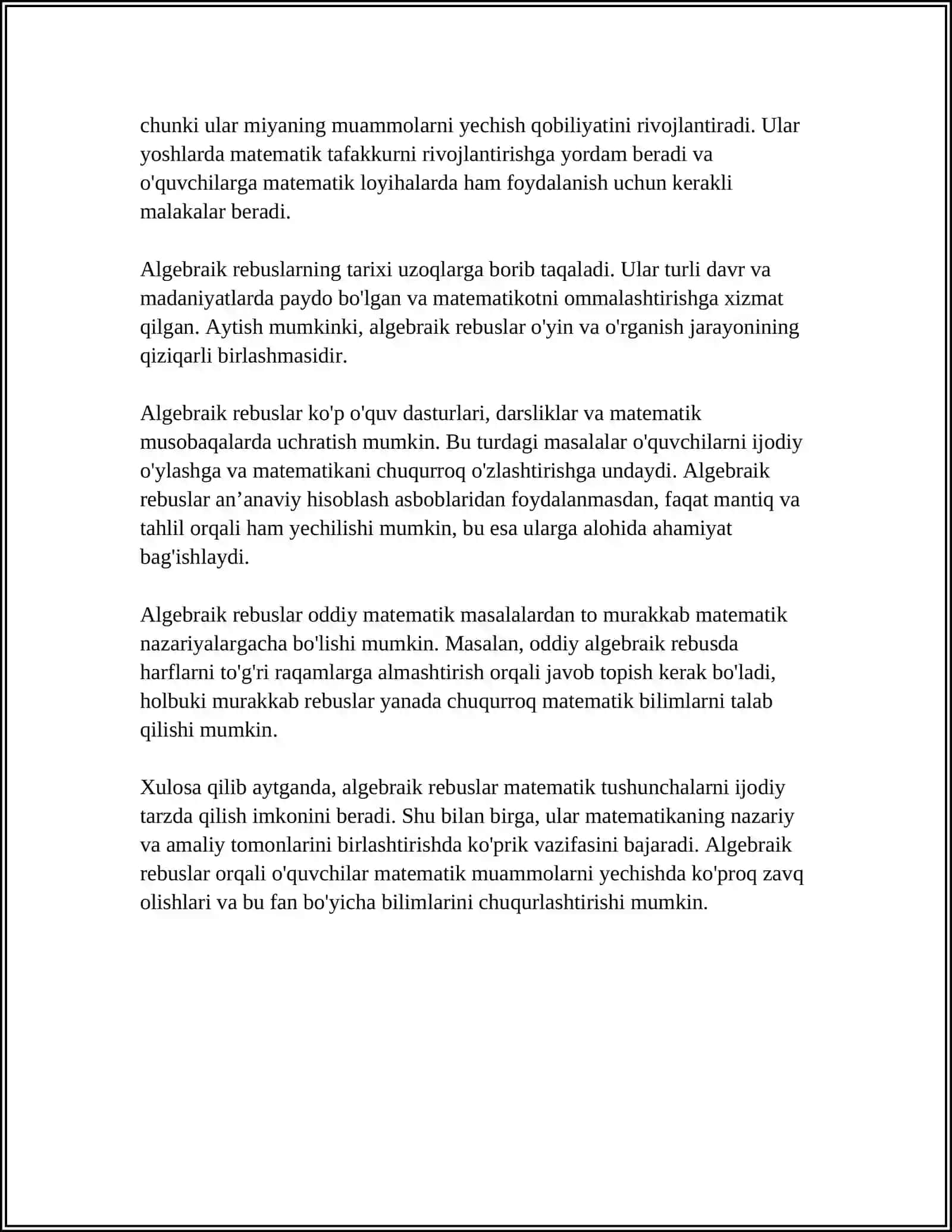 MATEMATIK REBUSLAR 4