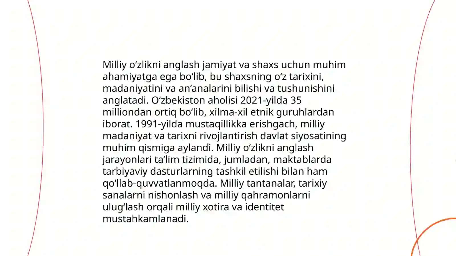 Mustaqillik yillarida Ózbekistinda manaviy va madaniy taraqqiyot 4