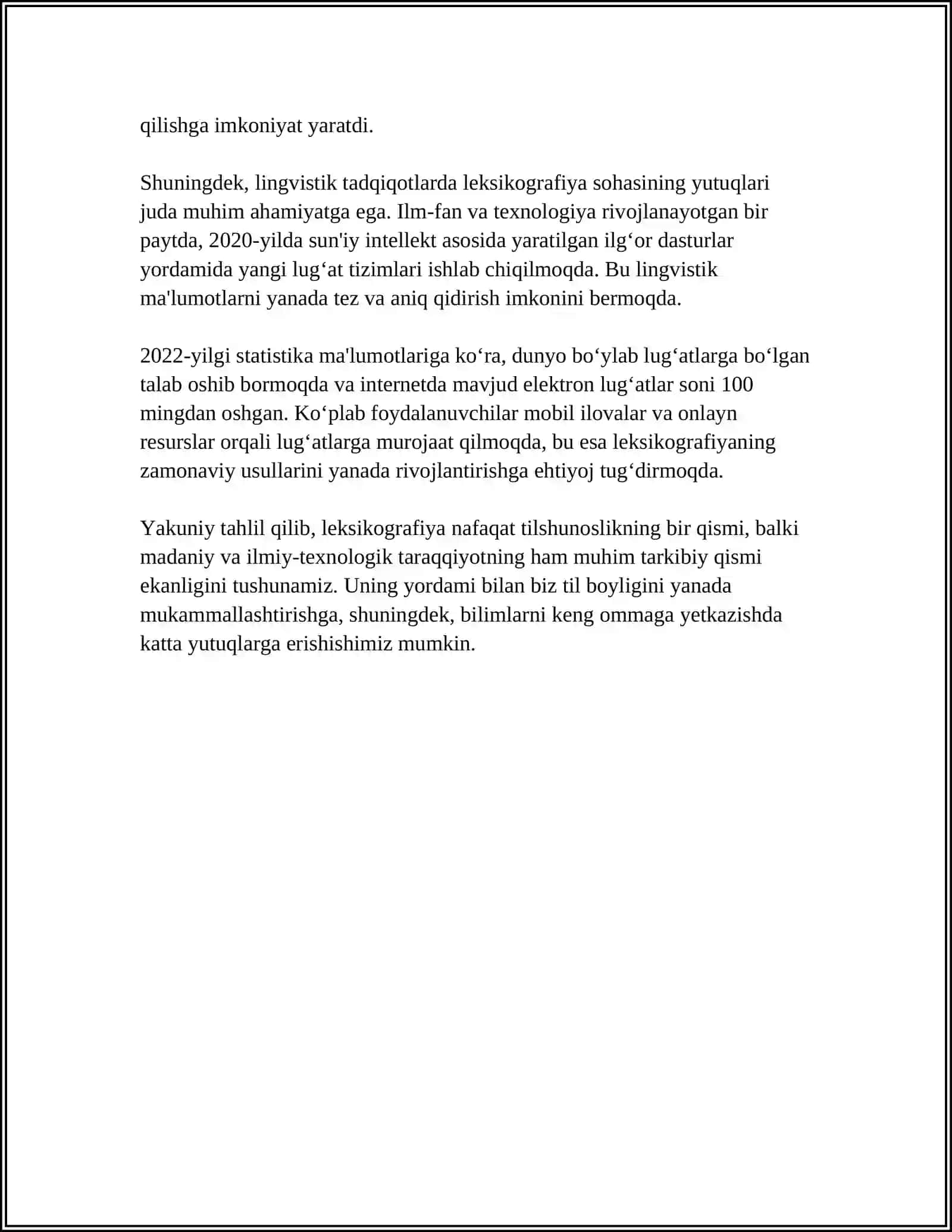LUGʻATLAR VA ULARNI AMALGA OSHIRISH 4