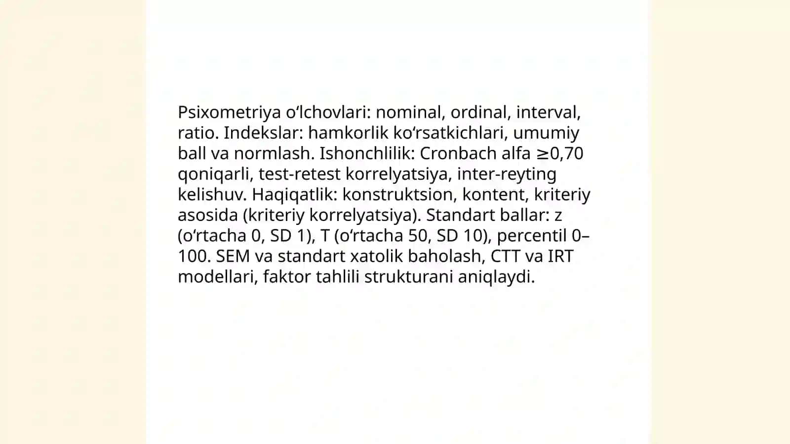 Psixodiagnostik tekshiruv va tadqiqotlar 4