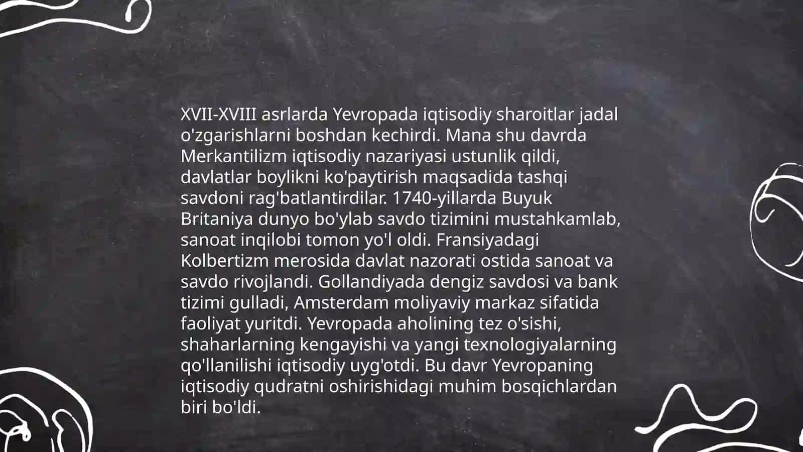 Klassik siyosiy iqtisodiy maktabning vujudga kelish shart sharoitlari 4