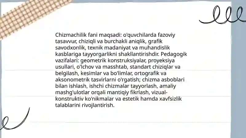 Geometrik chizmachilik 4