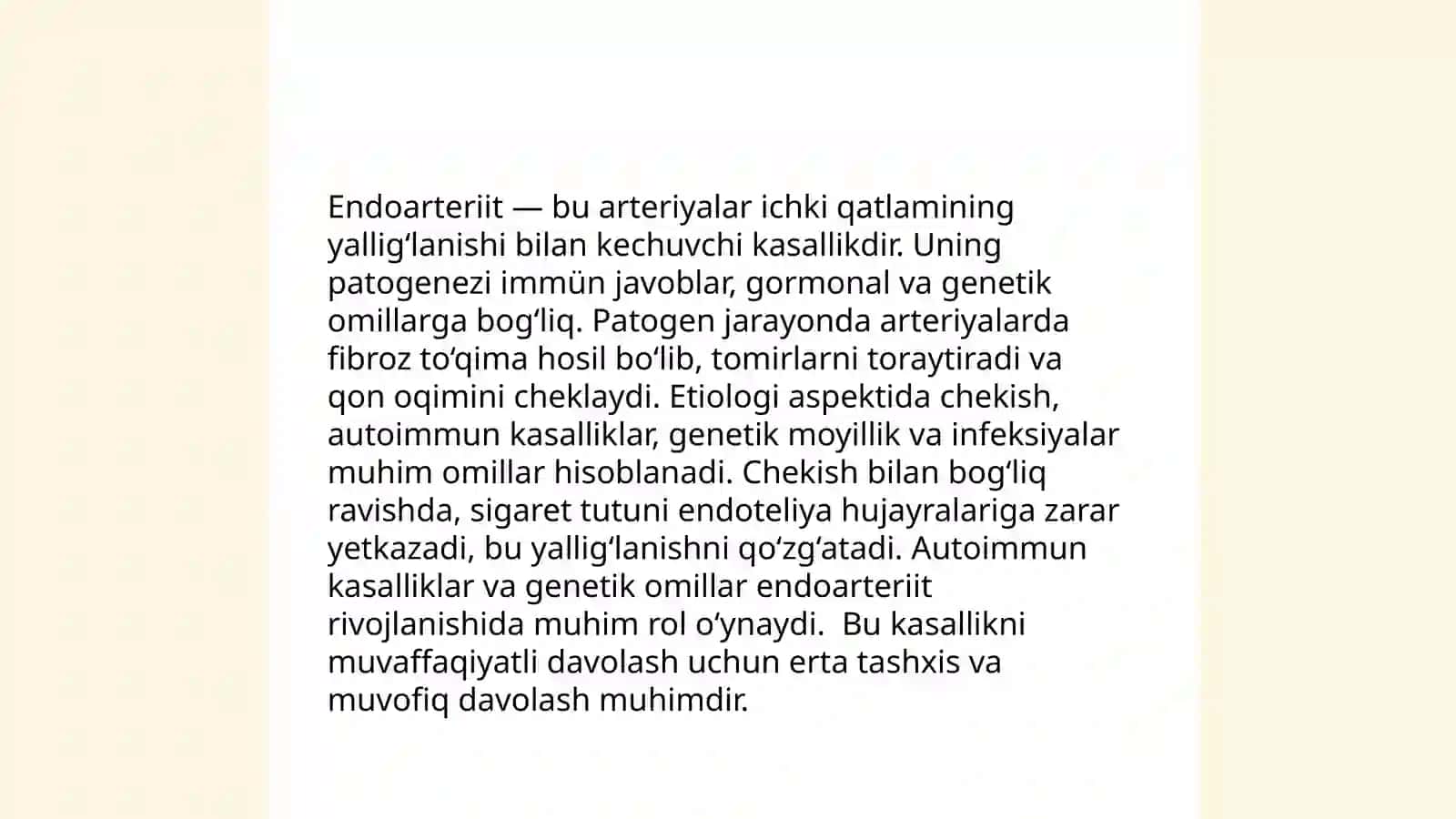 Endoarteri xastaligini davolashda rekonstruktiv operatsiyalar 4