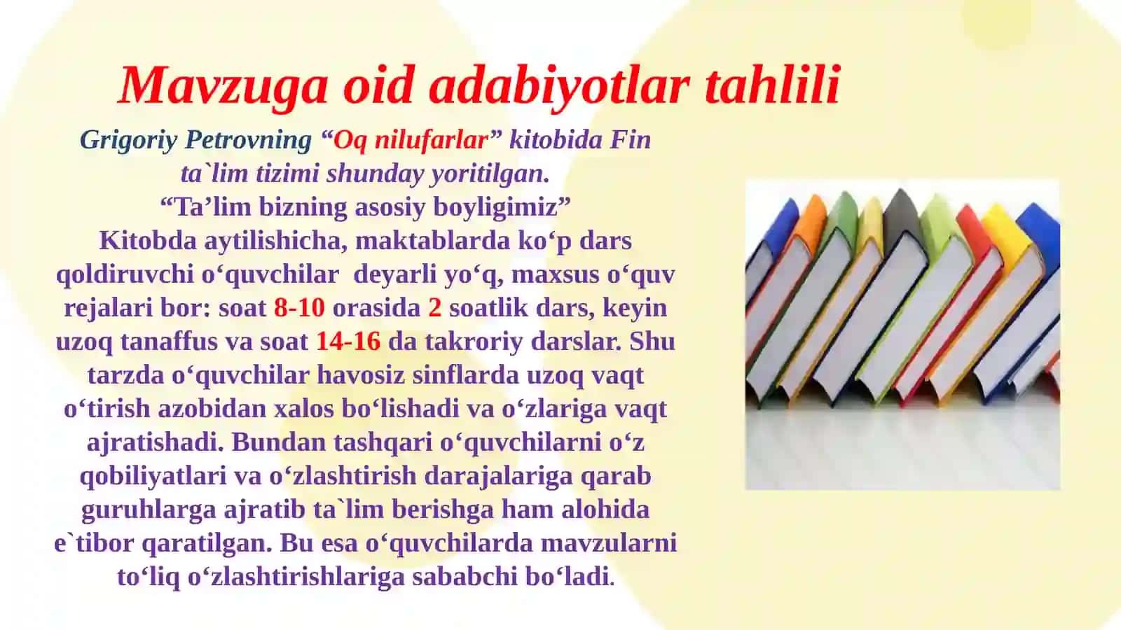 “Maktabda ko‘p dars qoldirgan o‘quvchilar  bilan ishlash samaradorligini oshirish” 4