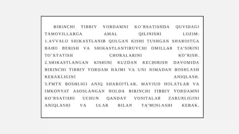 SHIKASTLANGAN O`CHOQLARDA DASTLABKI TIBBIY YORDAMNI TASHKIL ETISH 4