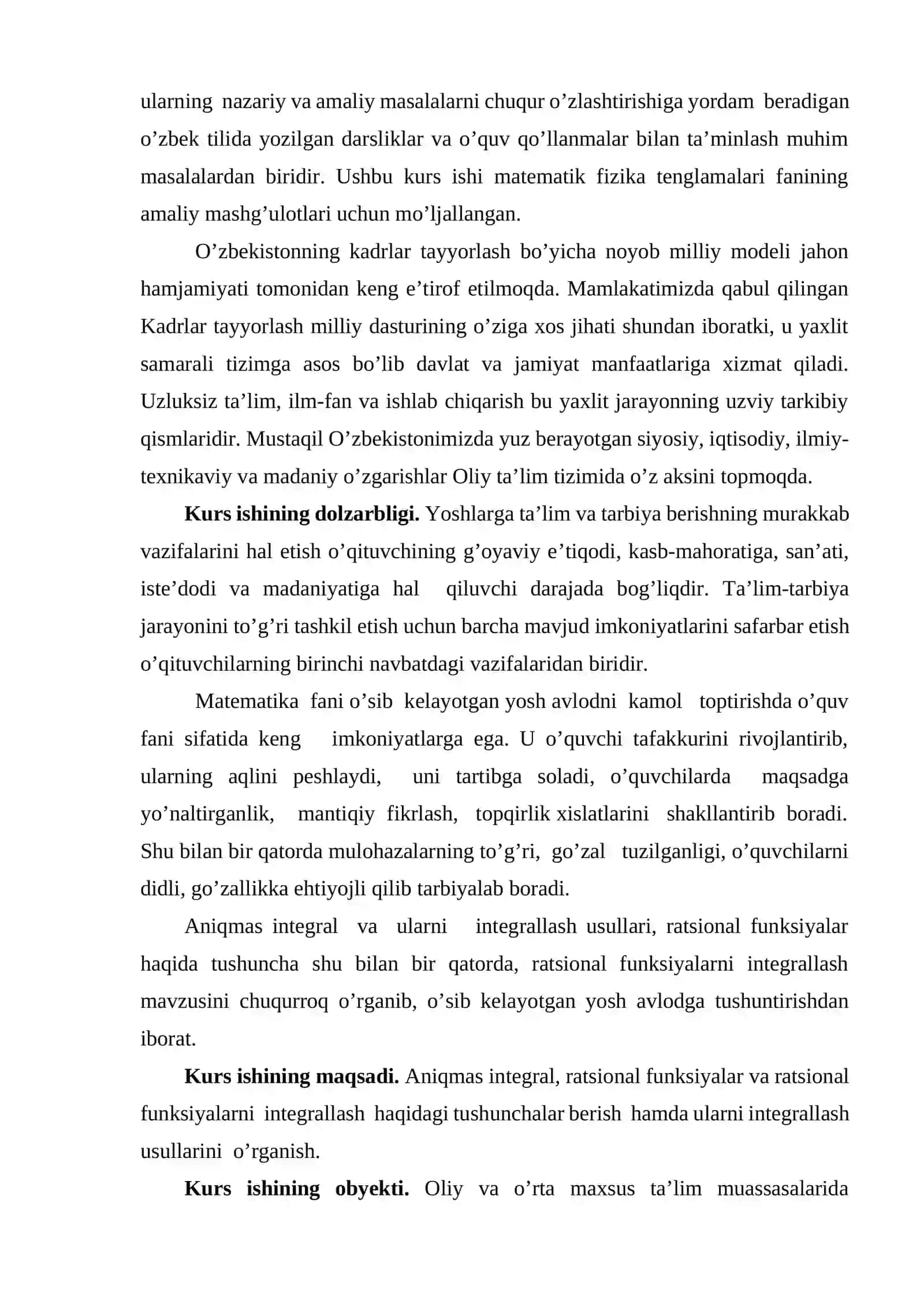 Aniqmas integral va ratsional funksiyalarni integrallash 4