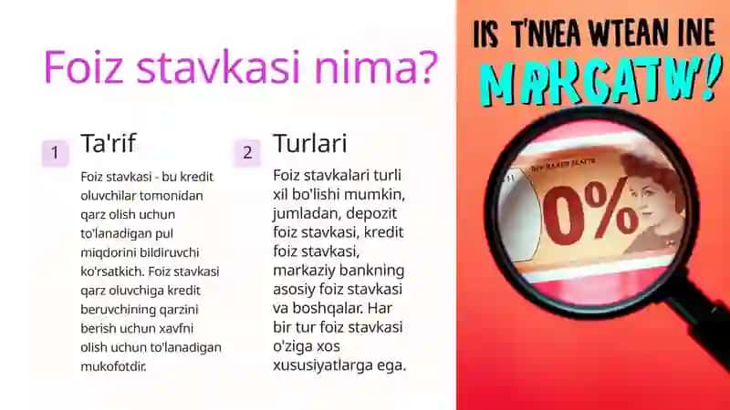 Inflyatsiya va foiz stavkalar o'rtasidagi bog'liqlik 4