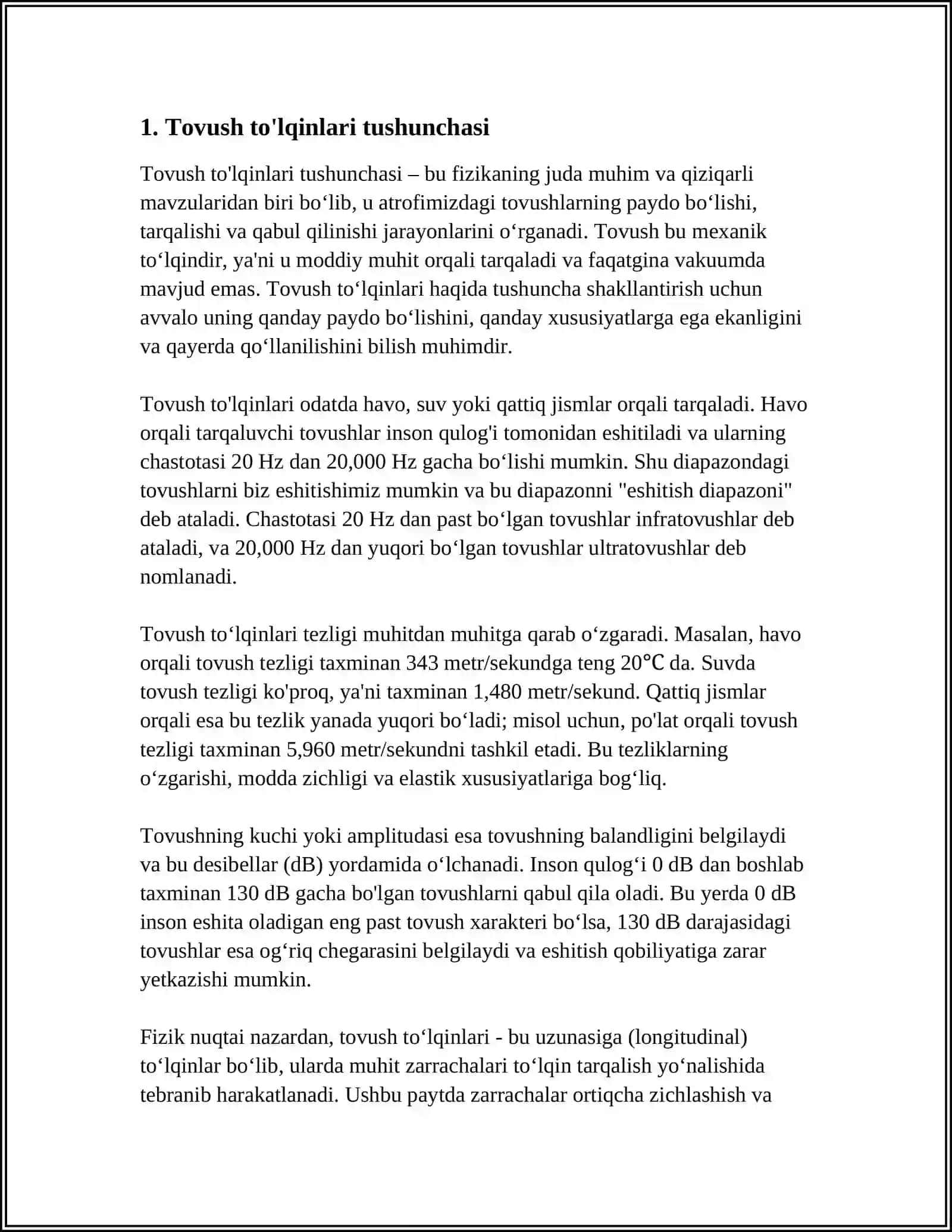 TOVUSH TO’LQINLARI VA ULARNING XARAKTERISTIKALARI 4