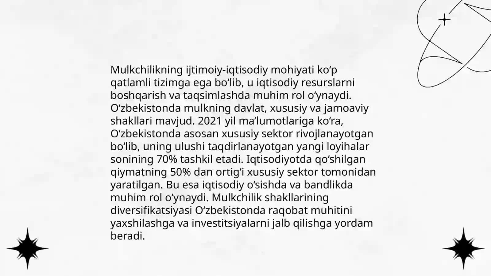Mulkchik munosabatlari mohiyati shaklari va turlari 4