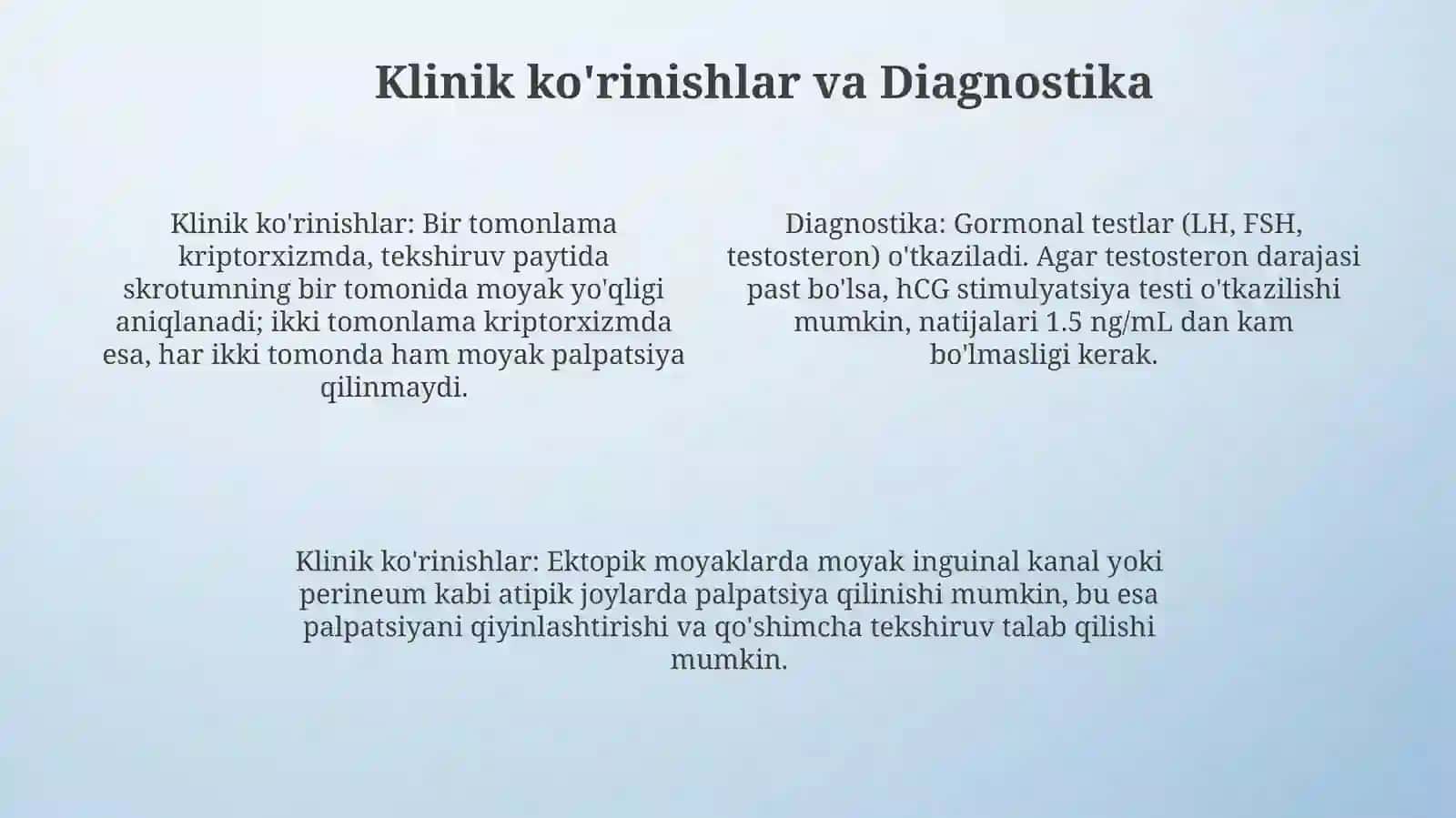 Moyakning yorg‘oqqa tushish jarayoni va jinsiy a’zolarning rivojlanish nuqsonlari 4