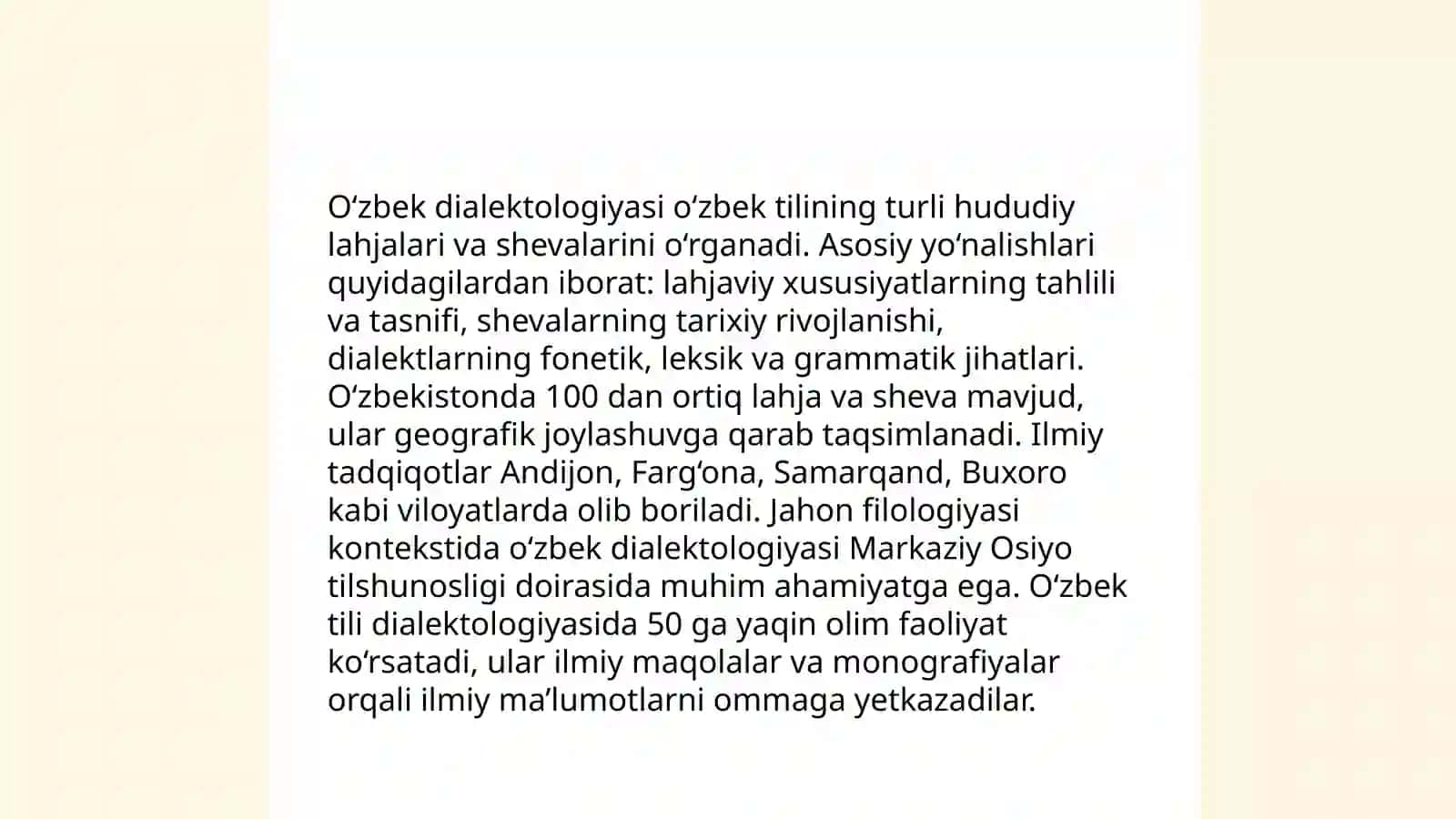 O‘zbek dialektologiyasining shakllanish tarixi va asosiy tadqiqotchilari 4