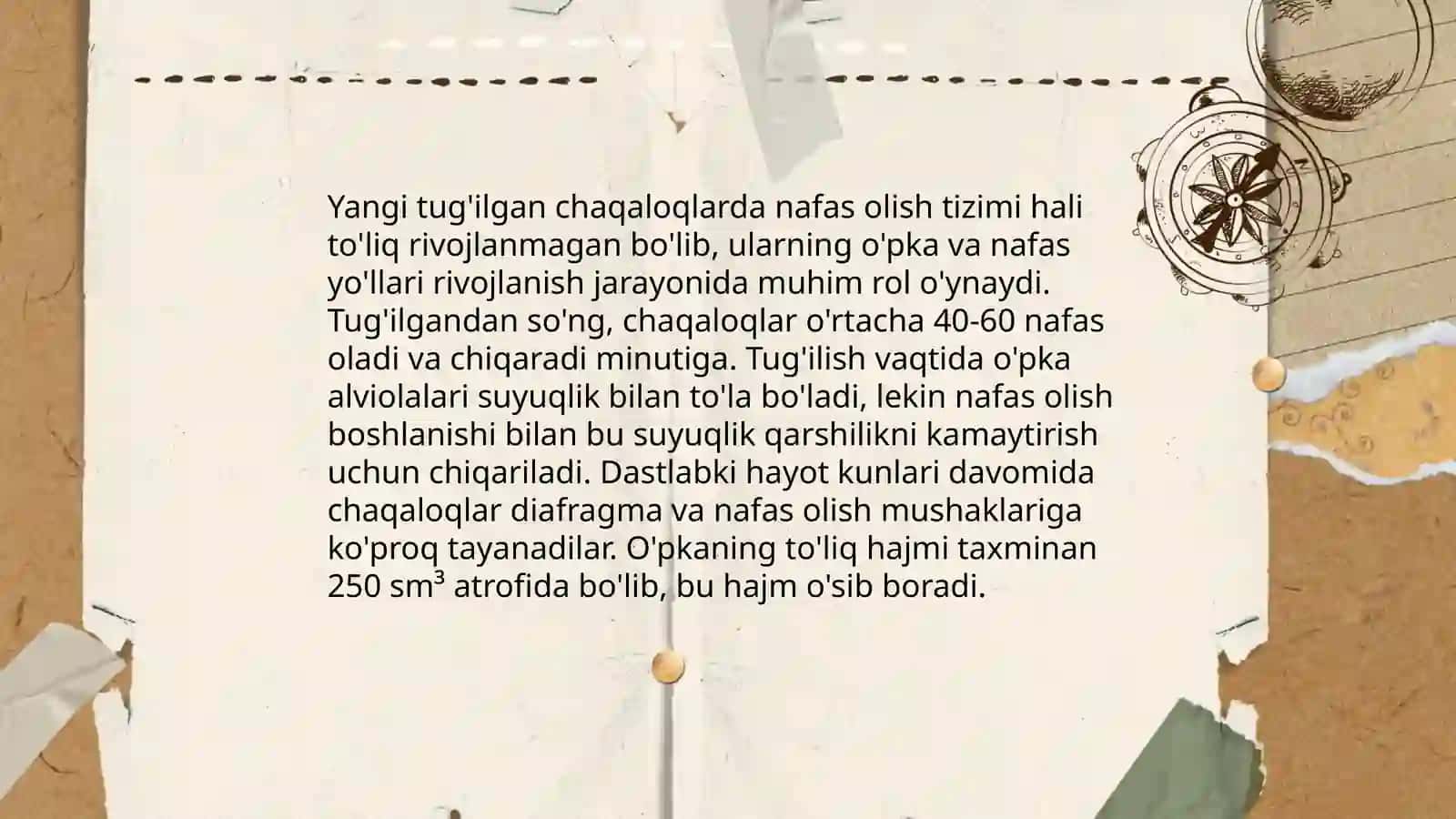 Nafas olish sistemasining yoshga xos xususiyatlari 4