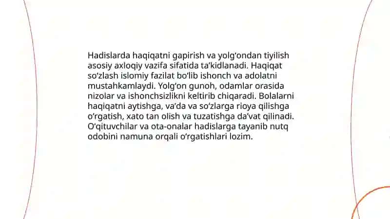 Hadislarda nutq odobi 4