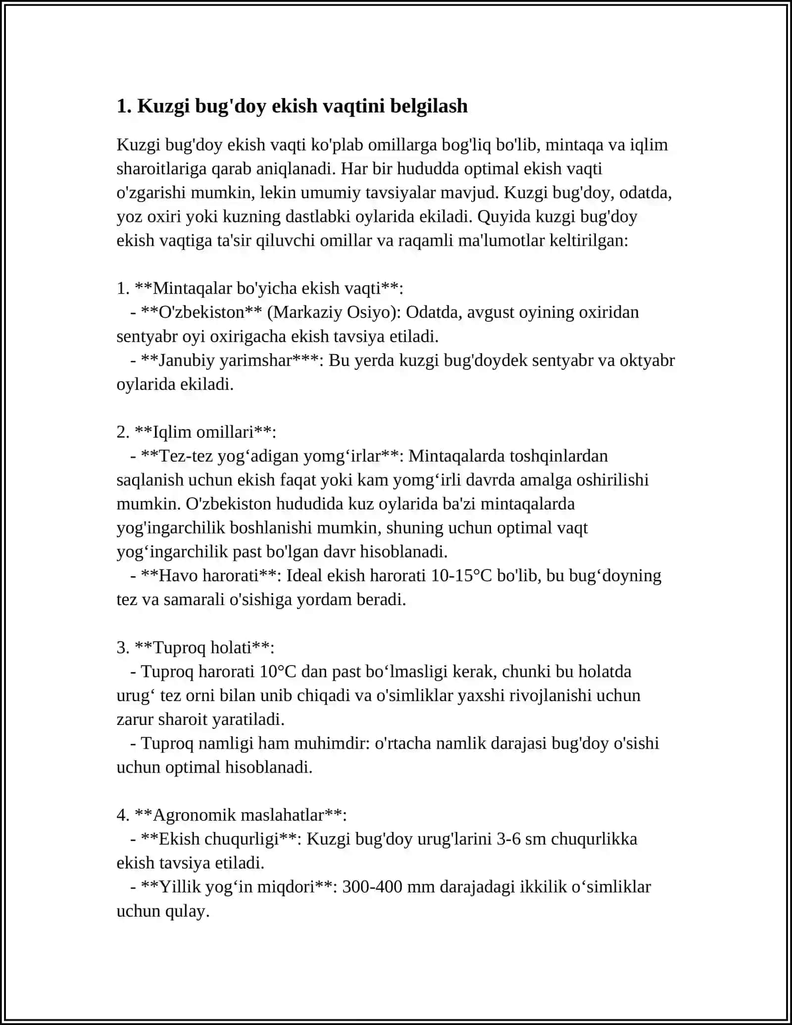 YILNING KUZGI BUG'DOY EKISHGA TAYORLASH 4