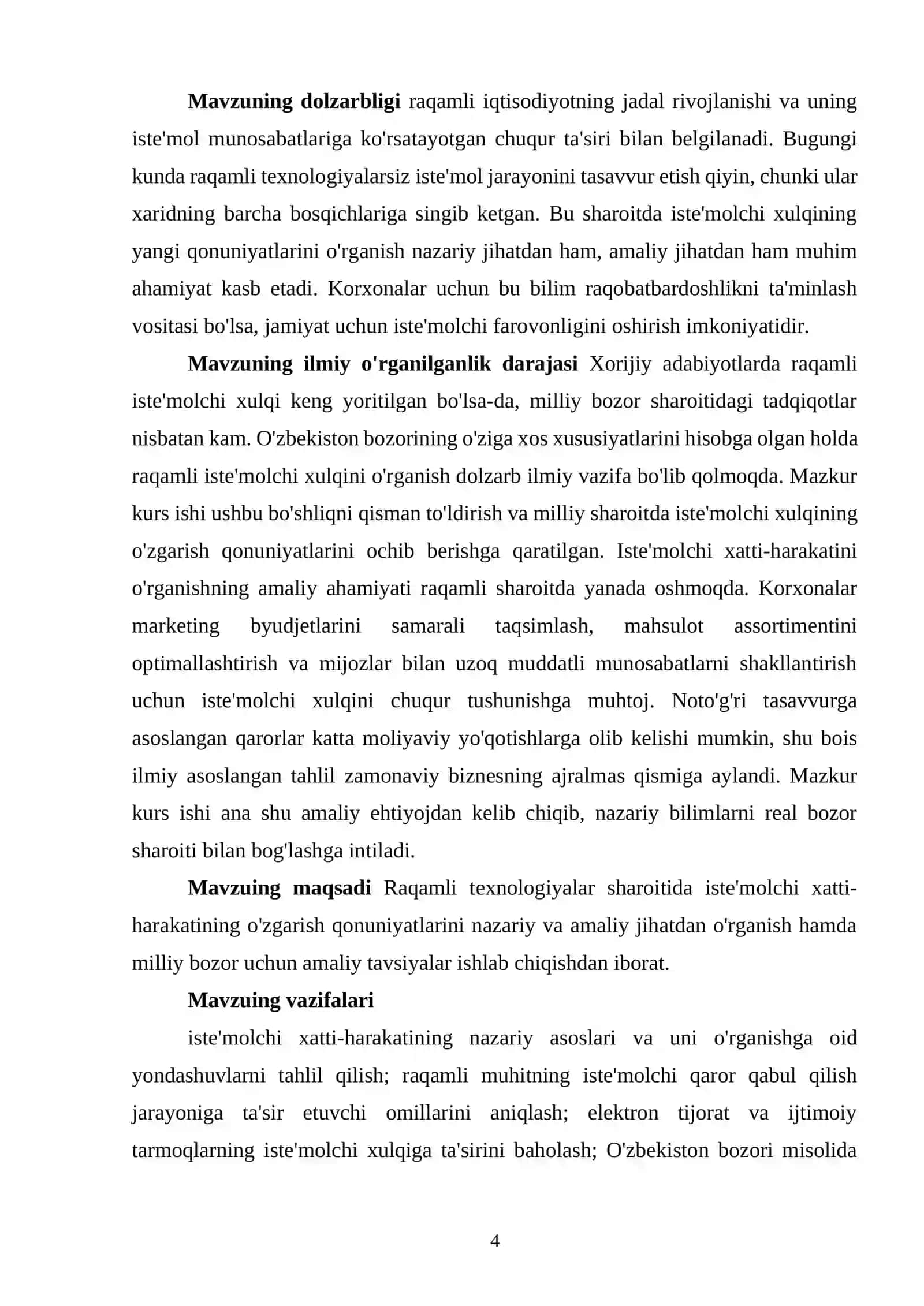 "Raqamli texnologiyalar sharoitida iste’molchi xatti-harakatining o‘zgarishi" 4