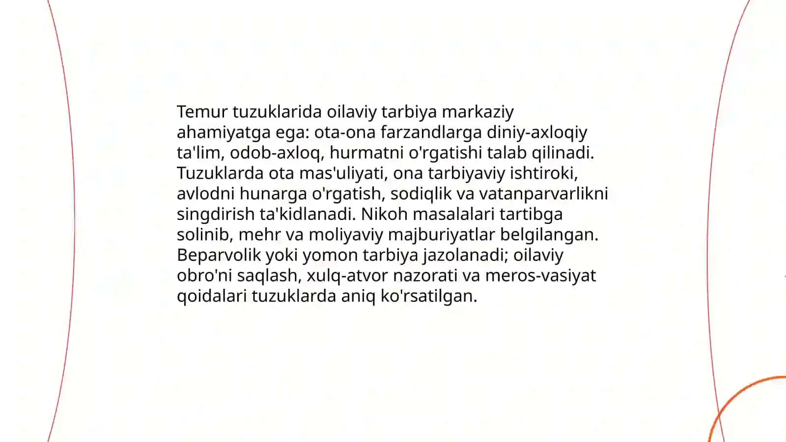 Temur Tuzuklarida tarbiya masalalari 4